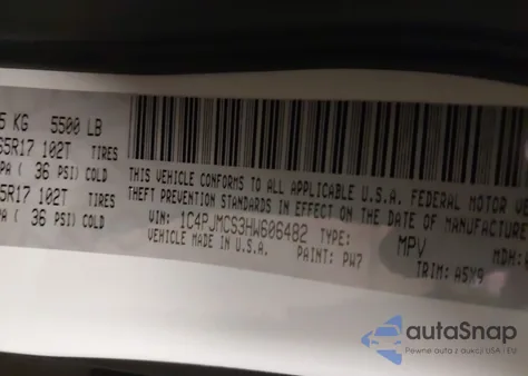 2017 Jeep Cherokee Latitude 4X4 из США, поврежденный, VIN 1C4PJMCS3HW606482